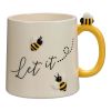 Mainstays Bumble Bee Sculpted Mug, 18.26 oz