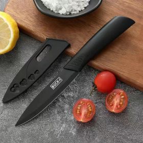 Stainless Steel Kitchen Knife Set (Option: Fruit Knife Pure Black)