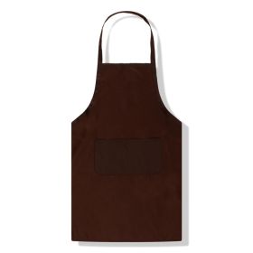 Fashion Home Kitchen Thickened Apron (Option: Coffee-58X73cm)