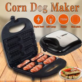 Home Hot Dog Roast Sausage Frying Machine Kitchen Gadgets (Option: Black-UK)