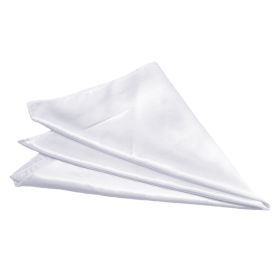 Wedding Party Banquet On-site Decoration Polyester Segment Cloth Napkin (Option: White-29cmx29cm)